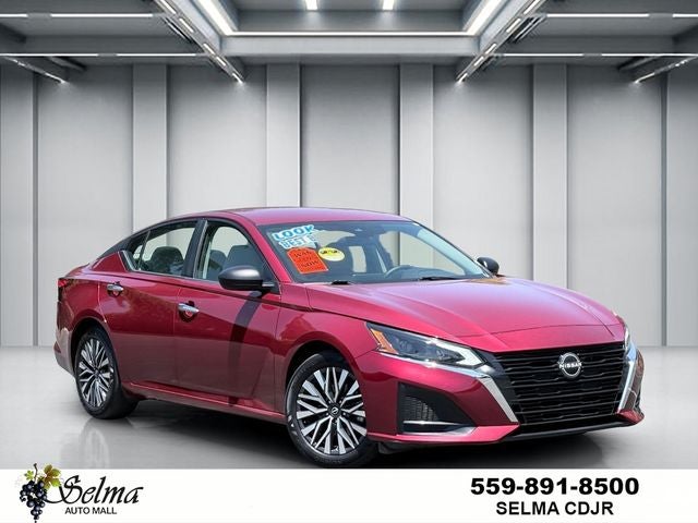 2025 Nissan Altima SV FWD in Scarlet Ember — front three-quarter view