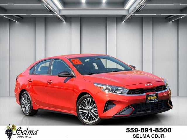 2023 Kia Forte GT-Line in Fire — front three-quarter view