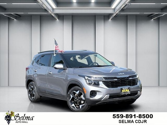 2024 Kia Seltos EX in Steel Gray — front three-quarter view