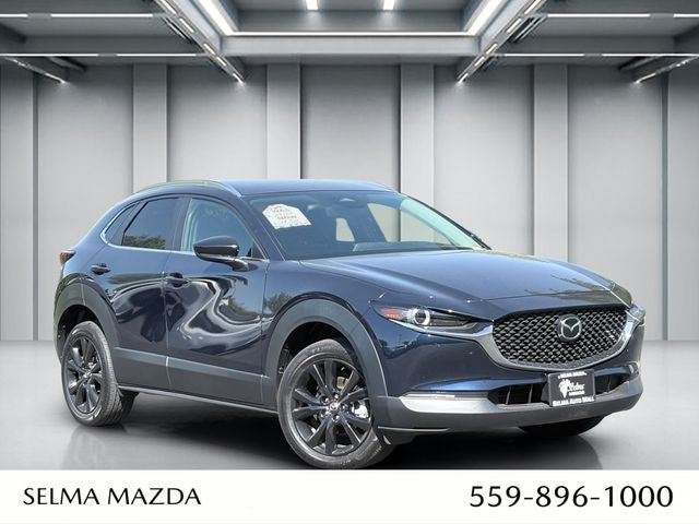2025 Mazda Mazda CX-30 2.5 S Select Sport in Crystal Blue — front three-quarter view