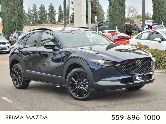 2026 Mazda Mazda CX-30 2.5 S Aire Edition in Deep Crystal Blue Mica — front three-quarter view