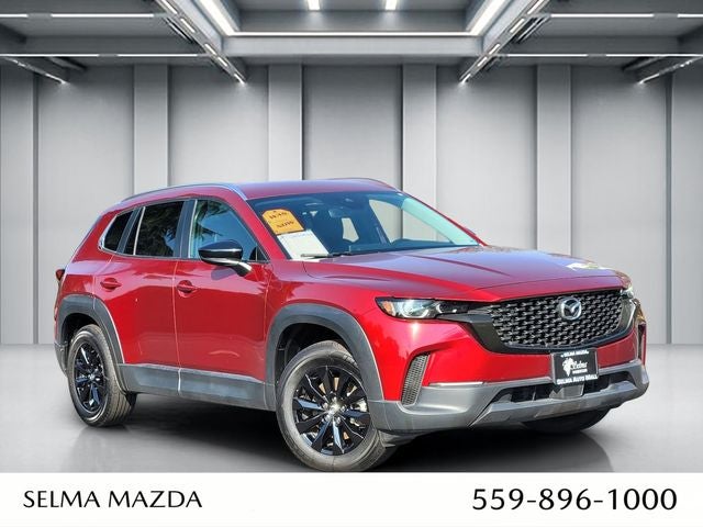 2024 Mazda Mazda CX-50 2.5 S Preferred Package in Red Crystal — front three-quarter view