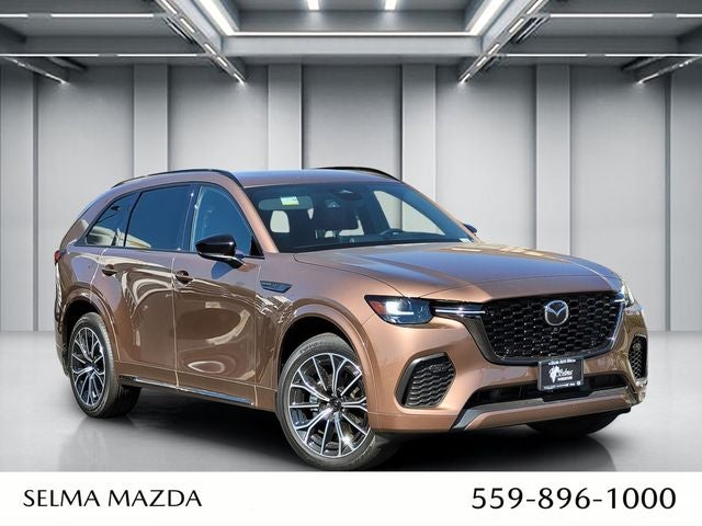 2026 Mazda Mazda CX-70 3.3 Turbo S Premium AWD in Melting Copper Metallic — front three-quarter view