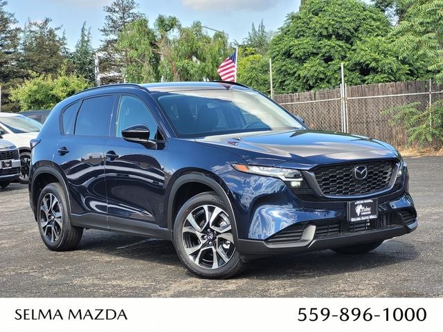 2026 Mazda Mazda CX-5 2.5 S Preferred AWD in Navy Blue Mica — front three-quarter view