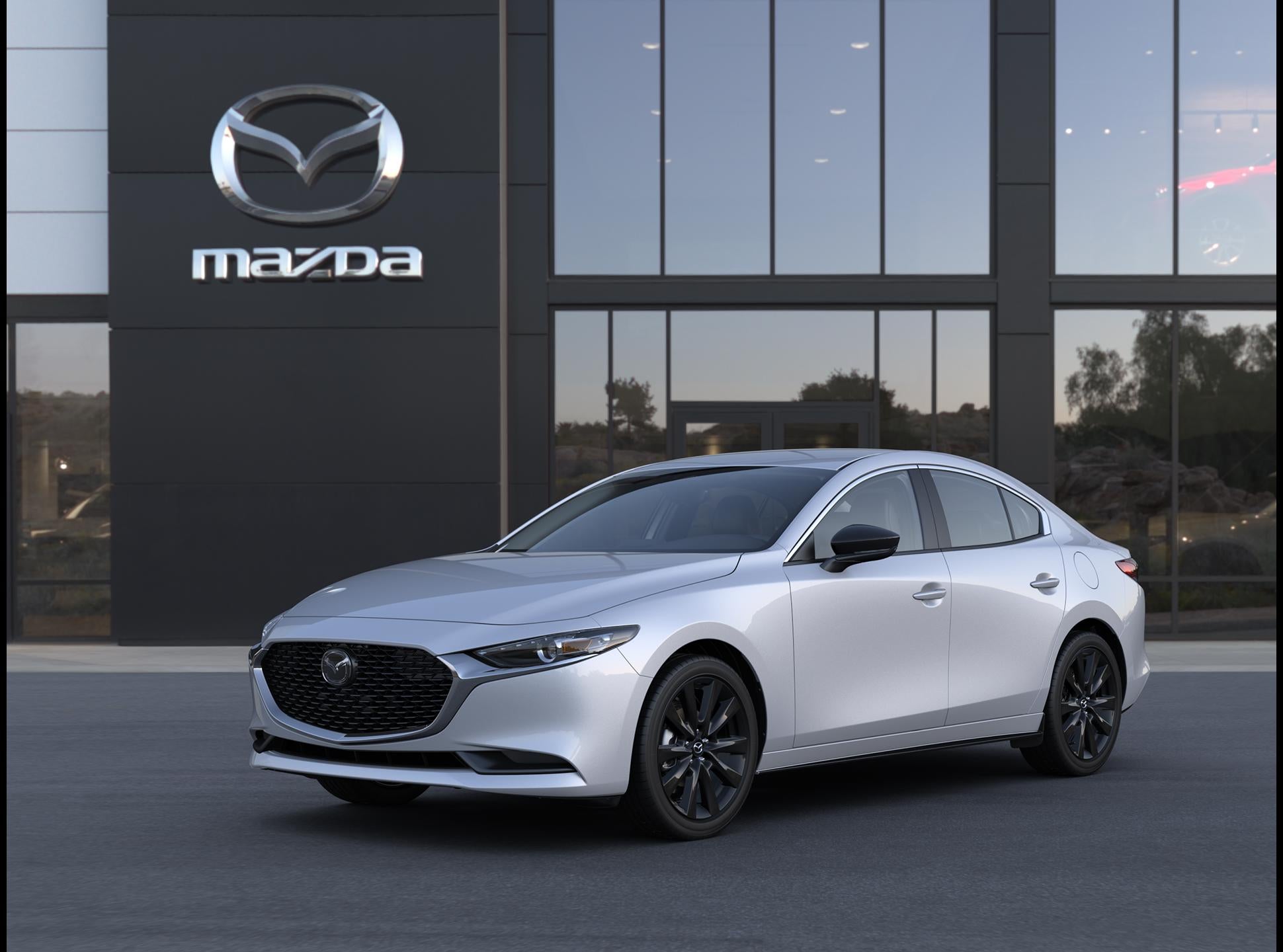 2026 Mazda Mazda3 Sedan 2.5 S Select Sport in Ceramic Metallic — front three-quarter view